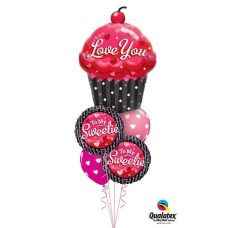 Bukiet 510 Love You Cupcake Qualatex #16352 40853-2 27051-2
